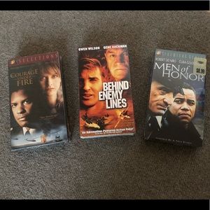 VHS war movies lot